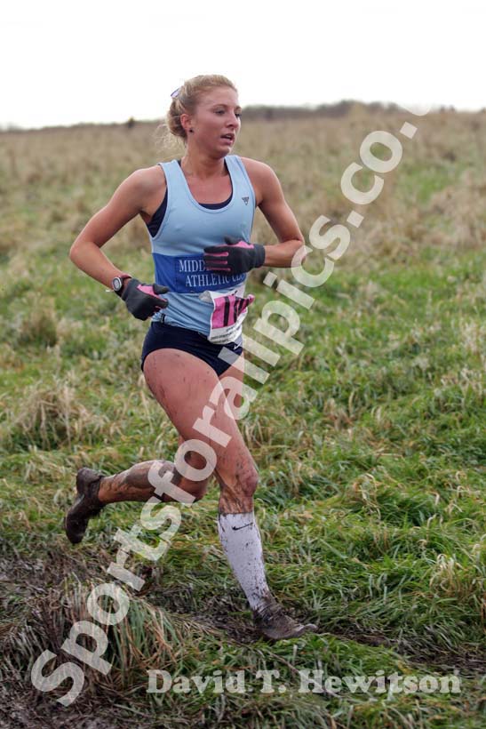 Kirsty Legg (Middlesbrough AC Mandale) on her way to winning the 2012 North East Championships, Summerhill Country Park, Hartlepool.